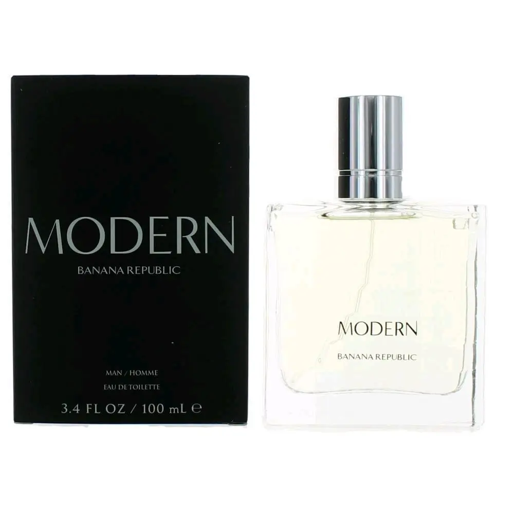 Modern by Banana Republic Male Eau de Toilette Spray, 3.4 oz (100ml), Sleek Contemporary Transparent Men's Cologne, Refined Aroma