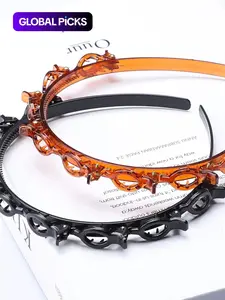 Cute Hair Clip Decor Hairband , Novelty Multifunction Hair Hoop with Clips, Fashionable Hair Accessories for Women, Minimalist Headwear, Trendy Hair Hoop,mothers day gift ,mothers day gift ideas