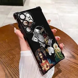 Creative Jesus Pattern Phone case For SAMSUNG GALAXY S22 S23 S24 S25 FE ULTRA PLUS Four Corners Cases 285