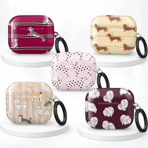 Cute Dog Airpods Case, Puppy Pattern Airpods Pro 1 2 3 Cover, Dachshund Dalmatian Pomeranian Dog Lover Earbuds Case, Pet Lover Gift