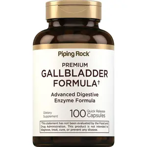 Piping Rock Gallbladder Supplement | 100 Capsules | Advanced Digestive Enzyme Complete Formula for Men & Women | Non-GMO & Gluten Free