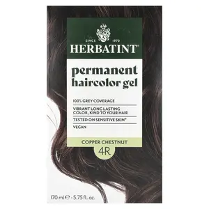 Herbatint Permanent Haircolor Gel, 4R Copper Chestnut, 5.75 fl oz (170 ml)