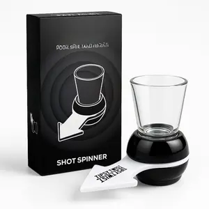 Take - Shot Drink Spinner for  Night - Spin The Shot Fun Drinking  - Portable and Compact Party Starter - Drinking  for Adults - Includes Spinner & 2oz Shot Glass