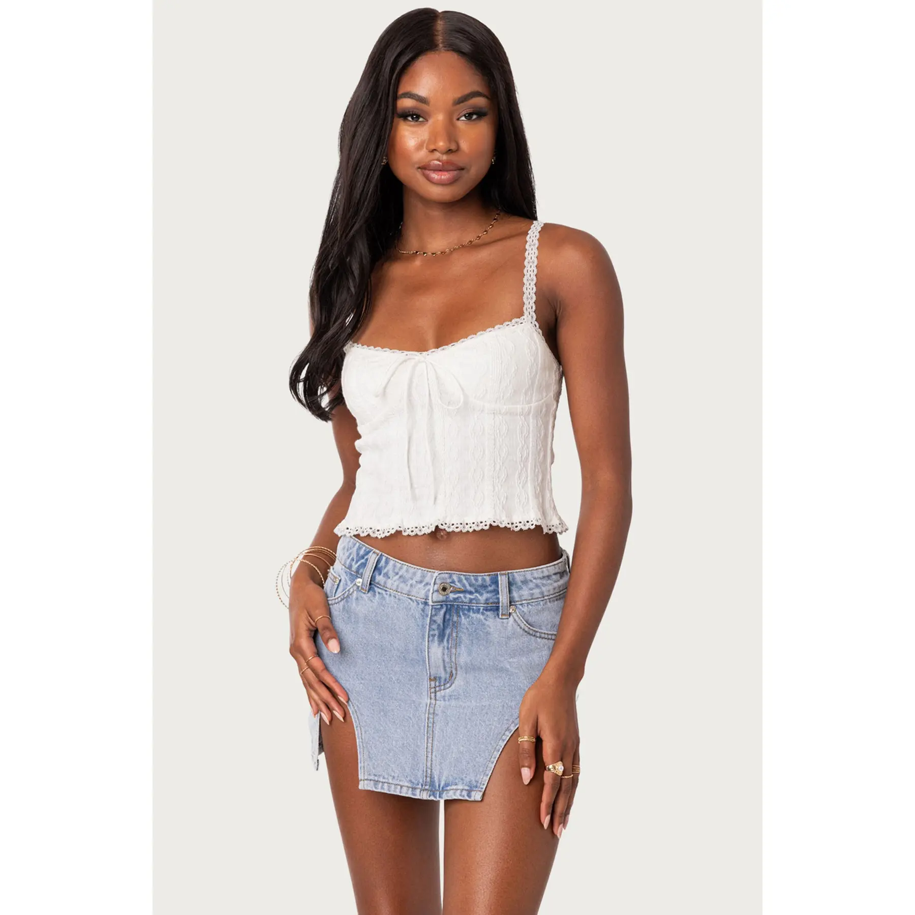 Lacey Knit Tank Top