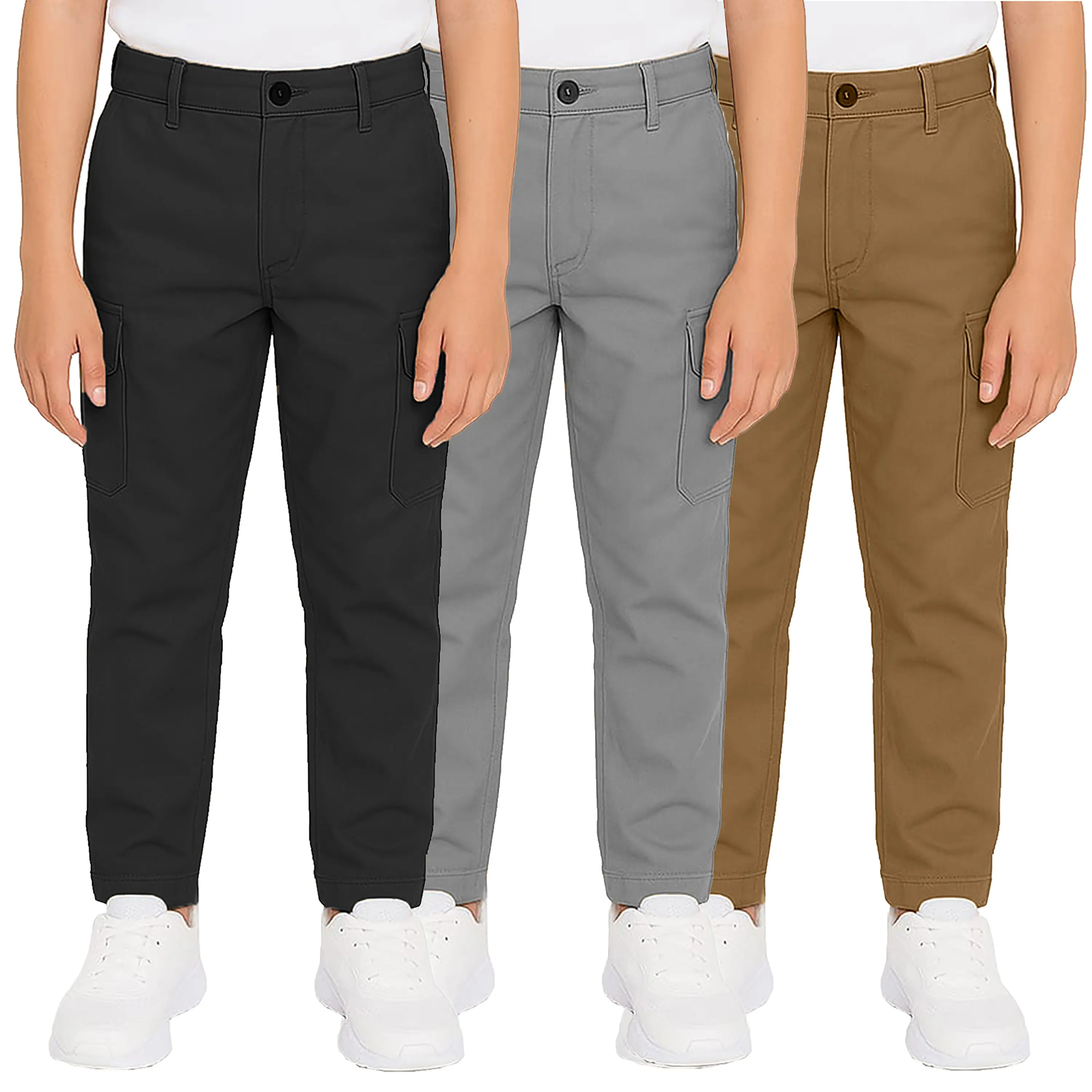 (3 Pack) Black - Grey - Timber