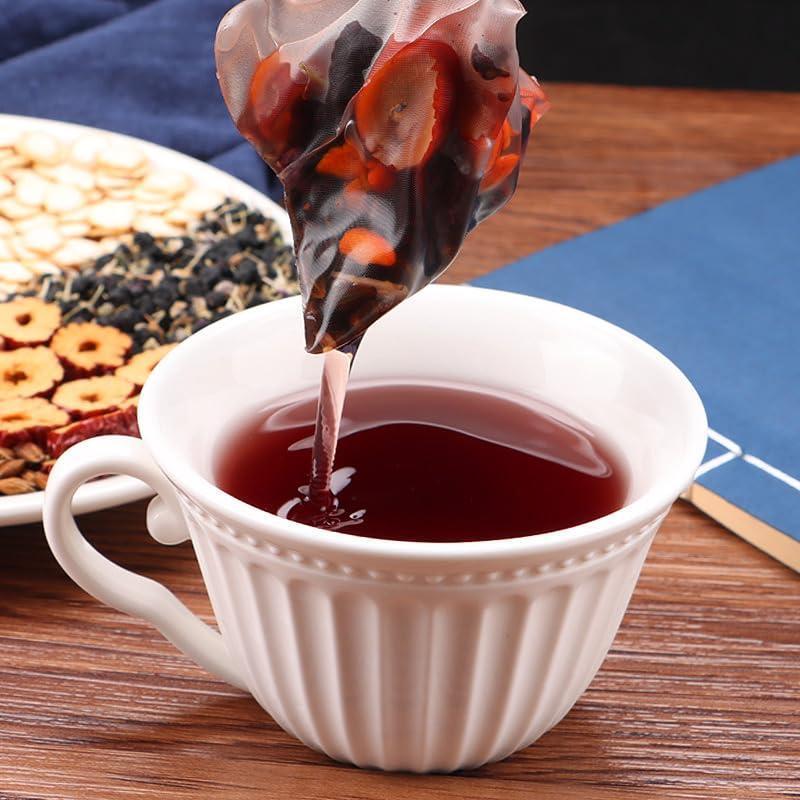 Kidney Tea Formula Ginseng Five Treasure Tea Combination Scented Tea Eight Treasure Tea Red Date Wolfberry Tea Men's Tea Health Tea Mulberry Herbal Formula Health Tea 30bags Organic
