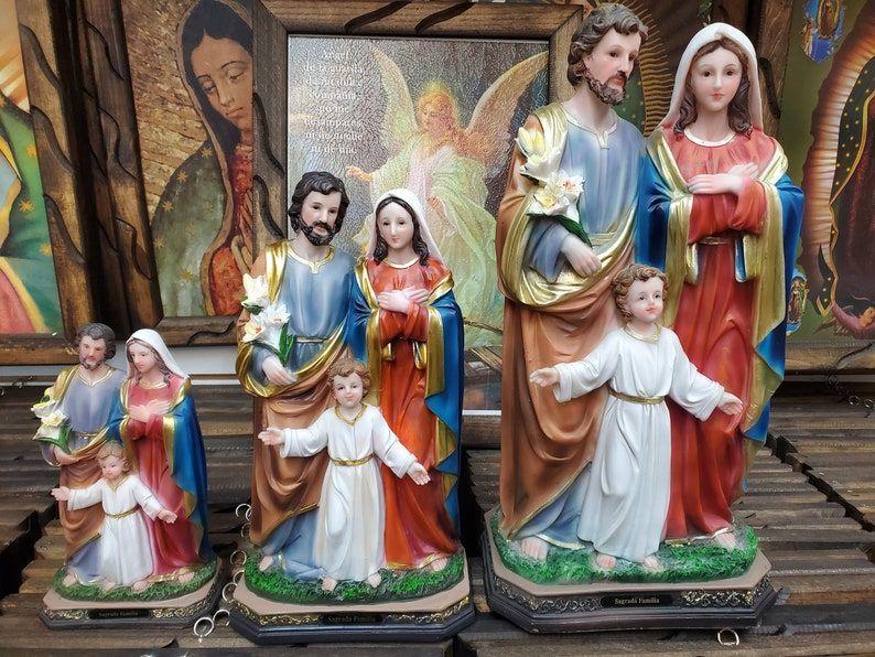 Sagrada Familia 5"-36" Inches Tall Estatua - Detailed Figure Holy Family Statue St Joseph Mary Jesus Brand New Religious Decor Standing