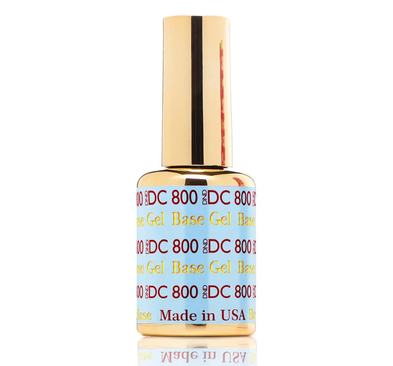 DND DC Acetate-Based Gel Base Coat (0.5oz, Product Code DC 800) - Nail Supplies, Gel Nail Polish, Single Item Manicure Product, Made in USA, Cosmetic Top Coat Compatible, Gel Polish, Uv Nail Gel