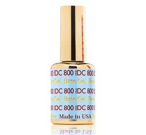 DND DC Gel Base Coat 0.5oz - Gel Polish Basecoat for Nail Art, Made in USA, Product Code DC 800