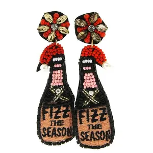 Christmas Seed Bead Earrings