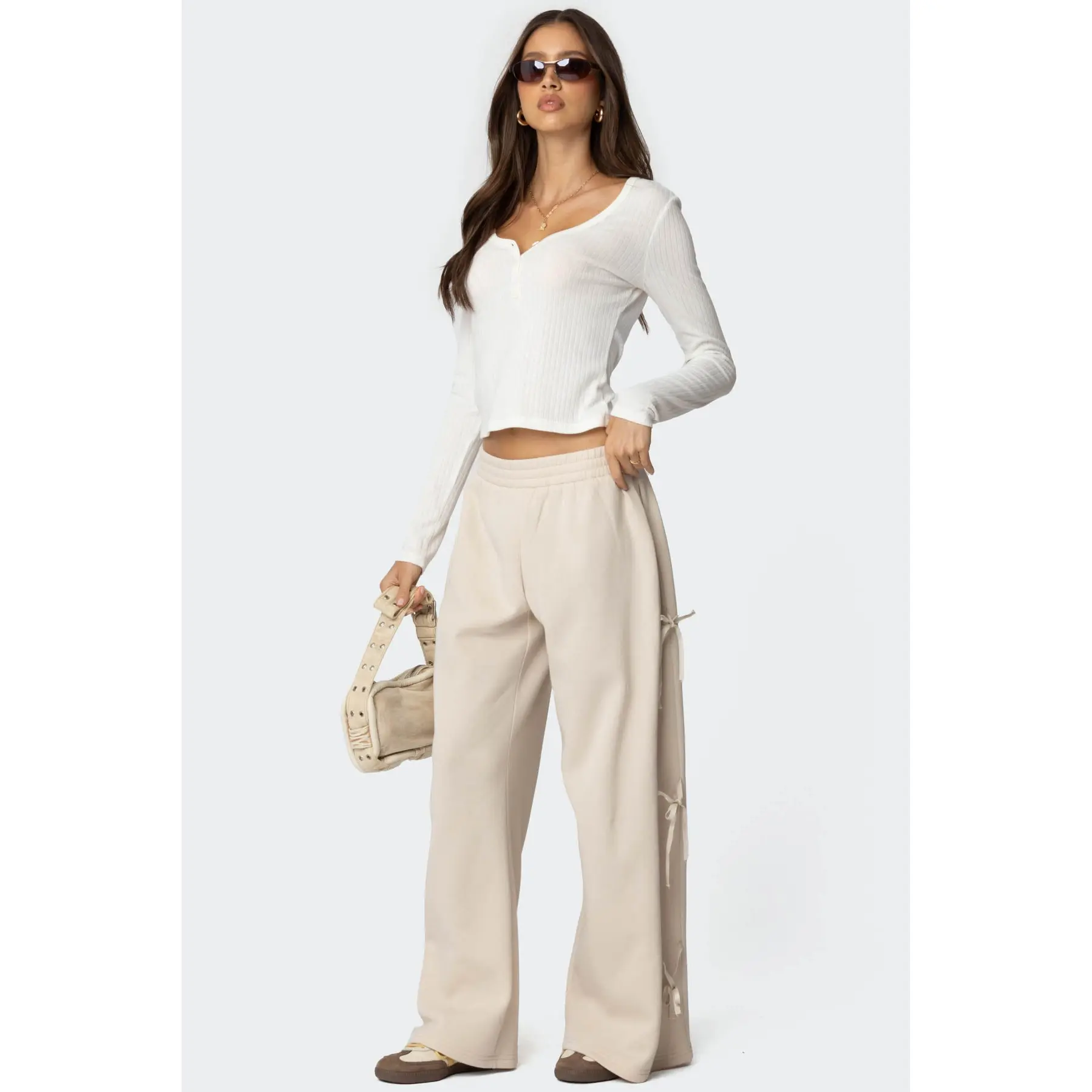 Claudette Baggy Ribbon Sweatpants Claudette Baggy Ribbon Sweatpants