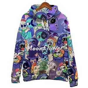 Dandys World Pullover Hoodie,  Friendship Dandys World 3D Hoodie, Moonflower Hoodie