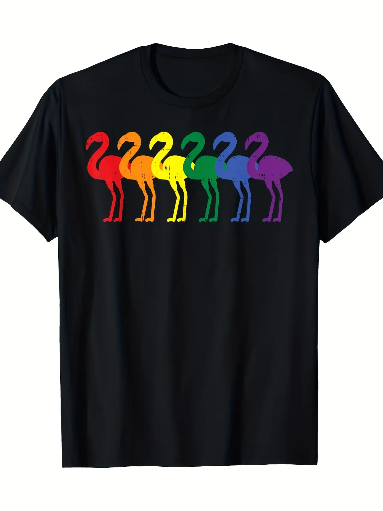 LGBTQ+ Pride Ally T-Shirt - Black Background with unisex soft cotton short sleeve t shirt, vintage graphic casual tee for men women teens, perfect birthday holiday gift for camping travel gym daily street  wear