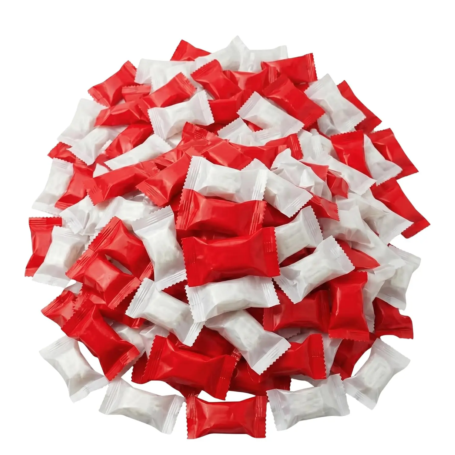 Christmas Candy – Red & White Buttermints Individually Wrapped Party Favors – 220 Count