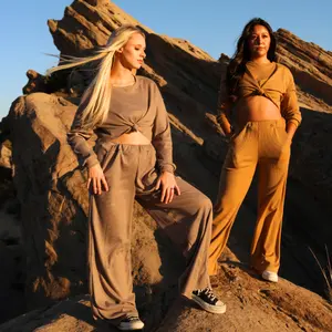 Waffle Core Matching Loungewear Set | Waffle Knit | Long Sleeve & Pants Set