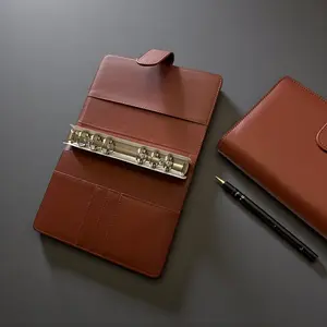 Brown A6 PU Leather Binders