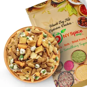 NY Spice Shop Wasabi Explosions Crackers - Rice Snacks - Crunchy, Spicy, Natural & Mixed Rice Crackers - Asian Snack Pack