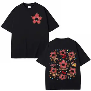 valentine shirts Eddie Munson The Demogorgon T-shirt Cannibal Flower Monster Graphic T Shirt Men Women Clothing Cotton Casual T-shirts Streetwear