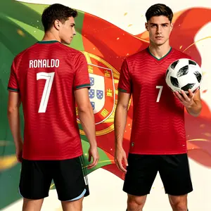 2026 Portugal Home And Away 7# Cristiano Ronaldo Short And Long Sleeve Soccer Jersey Fans Version Breathable