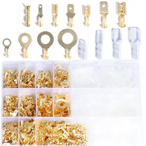 Electrical Wire Crimp Terminal Spade Insulated Connector Ring Lug Assortment Kit