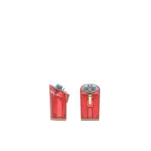 Block Heel Kit 4 Red Tint Transparent