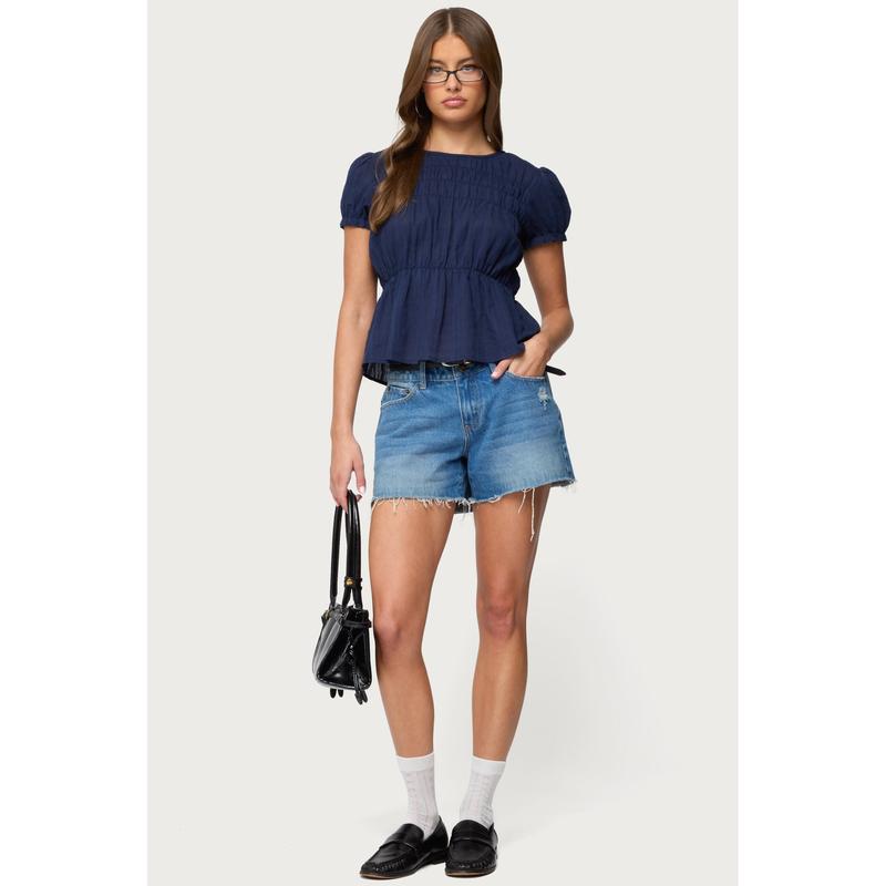 Maricella Gathered Tiered Top