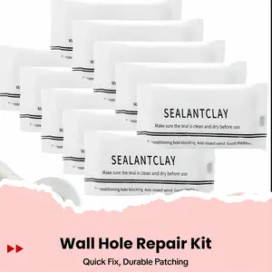 10PCS Wall Hole Repair Kit - Waterproof Adhesive, Moldable, Multi-Purpose Sealants for Quick Home Fixes, Wall Crack Repair, Leak Sealing, Durable Easy-to-Apply Mending Mud, Crack Repair Sealers, Moldable Sealant Sealers