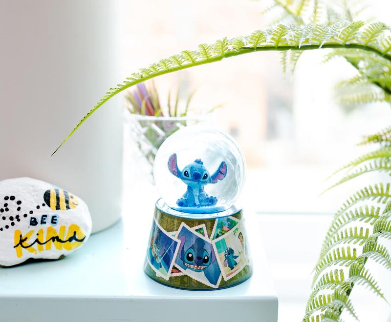 Disney Lilo & Stitch Vintage Photos Mini Light-Up Snow Globe | 3 Inches Tall