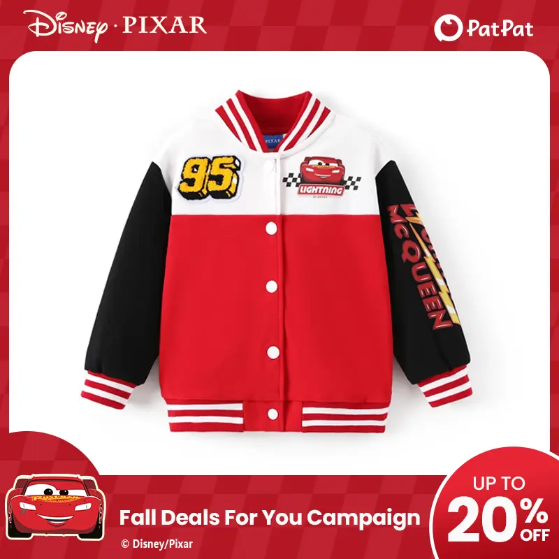 Disney Bomber Jacket Varsity Cardigan 2-12Y, Spider-Man Marvel Toy Story Cars, Officially Licensed Snap Button Coat Fall Graphic Top, Stitch Mickey Minnie Elsa Venom Woody Lightning McQueen Kids Apparel
