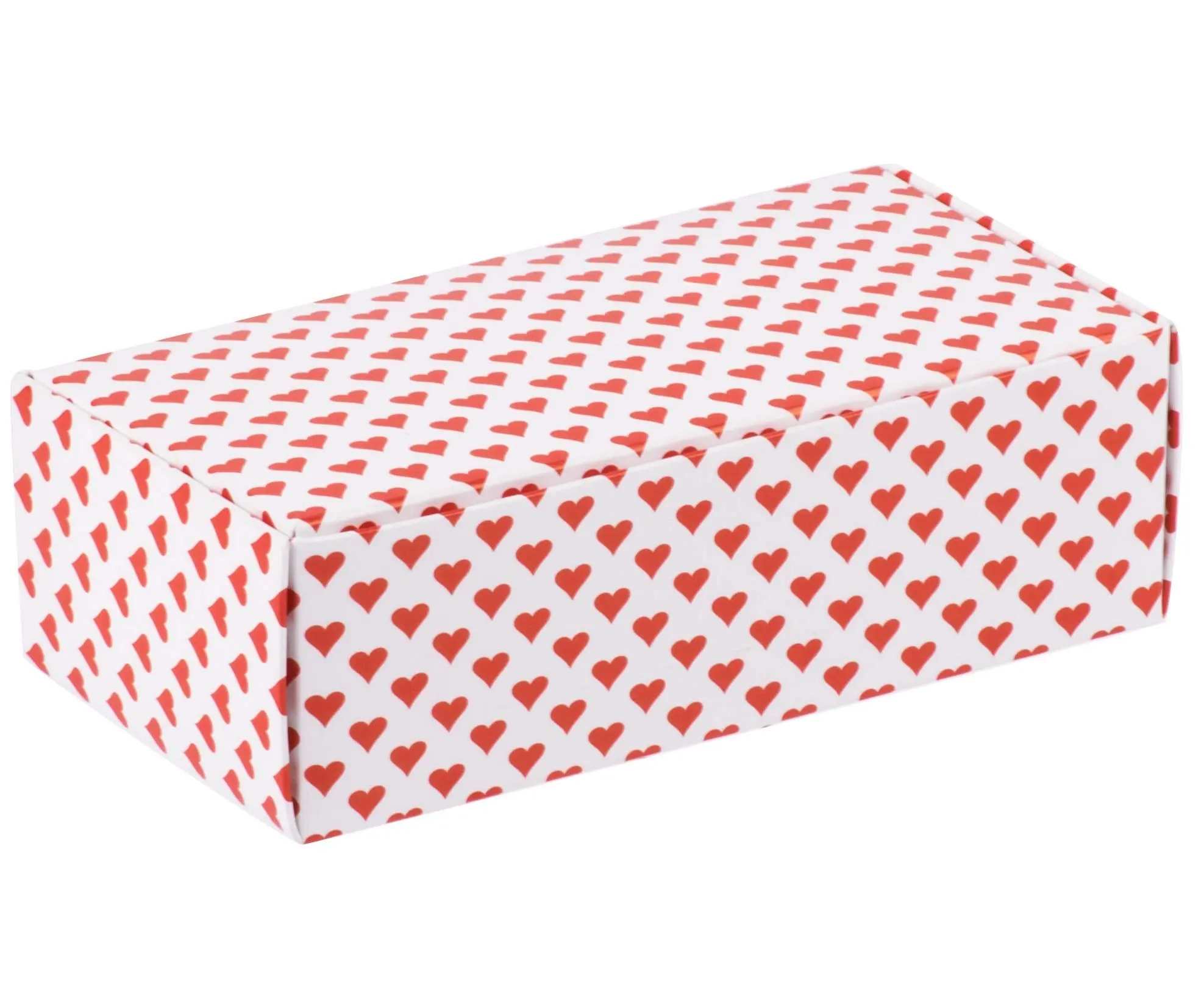 Lots of Hearts 1/2 lb. Candy Boxes Kit - 12 boxes, 12 pads & 12 gold loop ribbons
