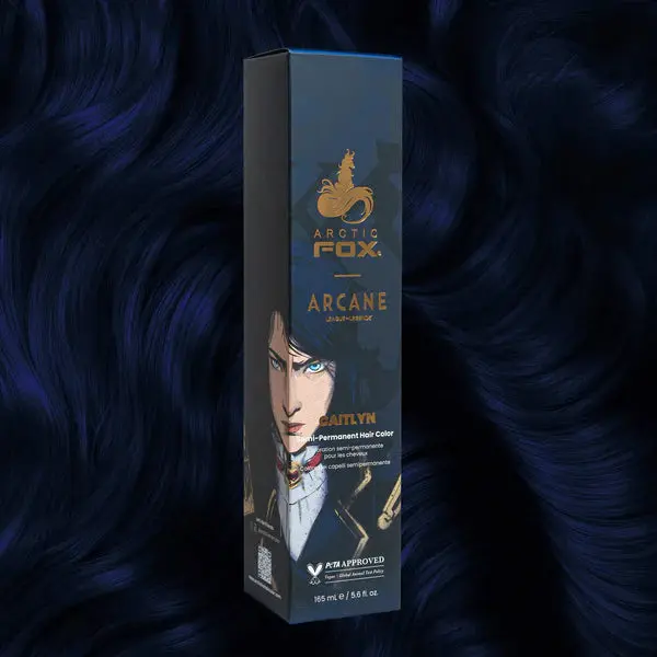 Arcane x Arctic Fox Semi-Permanent Blue Hair Dye, #Caitlyn Hair Color (Arcane Series)