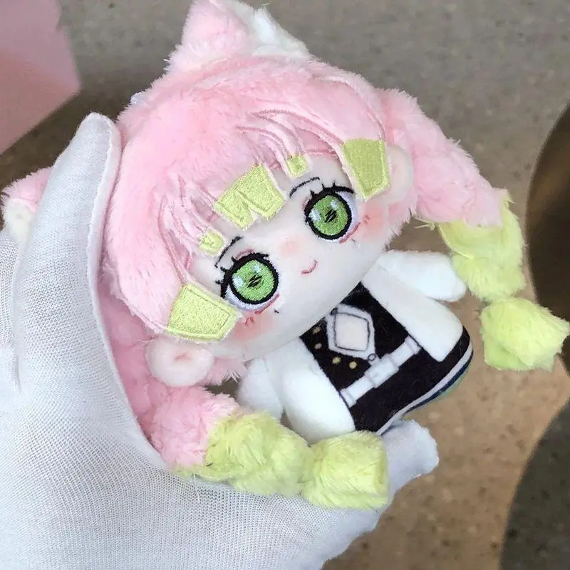 Japanese Anime Demon Character Cotton Plush Dolls - Giyu Tomioka, Mitsuri Kanroji, Douma 10cm Toys, Cute Desktop Decoration, Surprise Gift for Anime Fans