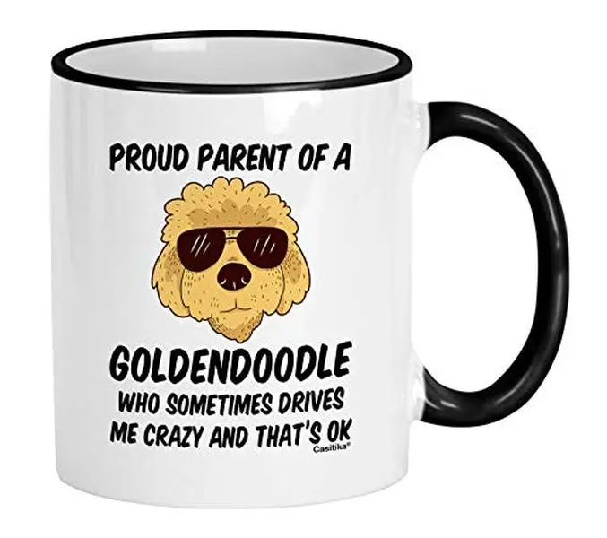 Casitika Golden Doodle Gifts. Proud Parent Goldendoodle Gifts. 11 Oz Dog Mom Or Dad Coffee Mug. Funny Stuff For Owners On Birthday. Ceramic Cup