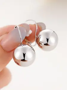 Minimalist Elegant Ball Design Dangle Earrings, High Quality Earrings, Fashionable Dangle Earrings for Women & Girls, Trendy All-match & Exquisite Jewelry for Birthday Gift