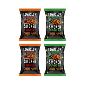 Smoked Cheese Puffs 4-Pack - Hickory Smoked Cheese Puffs Snack Crispy Snack Smoked Cheese Puffs 4-Pack - Hickory Smoked Cheese Puffs Snack Crispy Snack