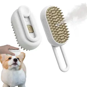 Steam Pet Grooming Brush – 3-in-1 Shedding & Cleaning Tool for Cats and Dogs – Soft Silicone Comb – Reduces Static & Knots