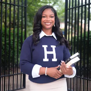 Howard University Blue Luxury "H" Letter Sweater