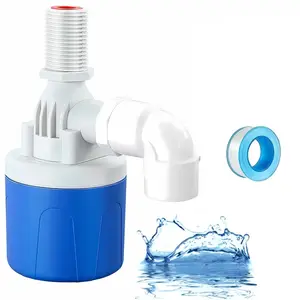 1/2” Automatic Water Level Control Float Valve, Mini Float Valve for Water Tank, No Power Required, Auto Shut-Off, Water Tower Controller