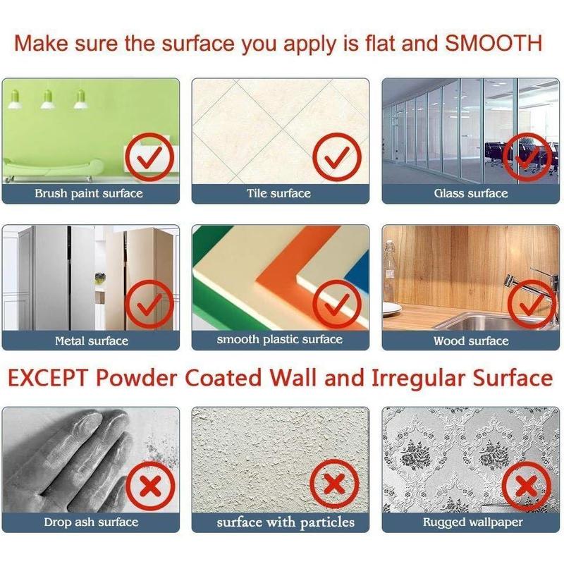 White Board Paper - 17.3" x 78.7" (6.5 ) - Self-Adhesive Dry Erase Board Sheet Sticker Removable Wall  for , Office, School & Home with 3 count Marker Pen