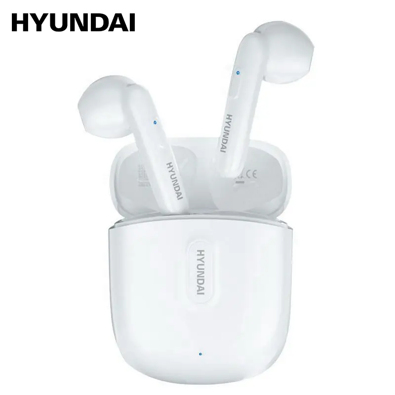 HYUNDAI T17 In-Ear Wireless Headphones with Bluetooth 5.3, Anti-Leakage Shell, Low Latency, Lightweight & Comfortable Fit, Wireless Earbuds for Music & Calls, Compatible with Android & iOS