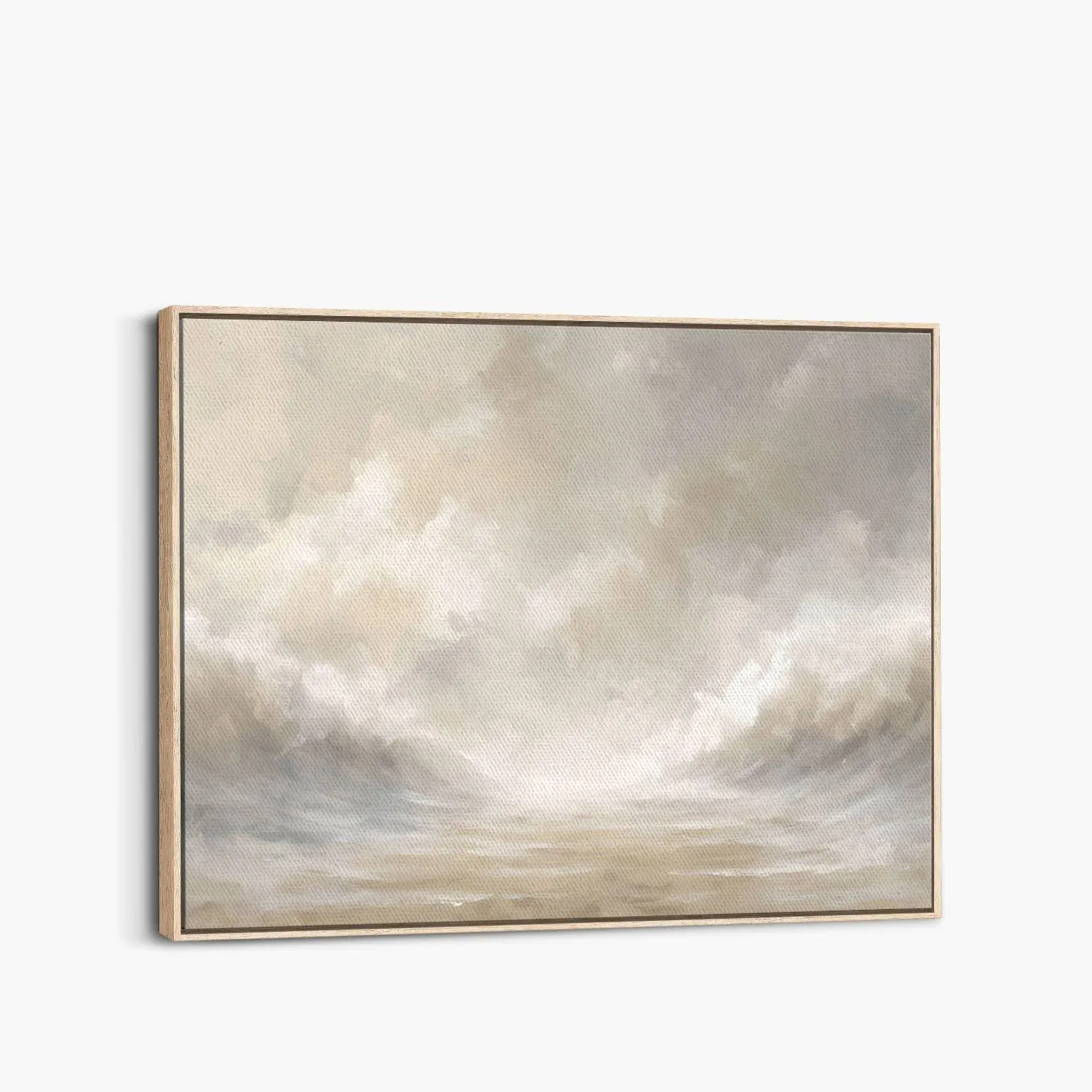 [Unframed] Red Sea Parting Painting Canvas | Minimalist Christian Wall Art, Vintage Exodus Painting