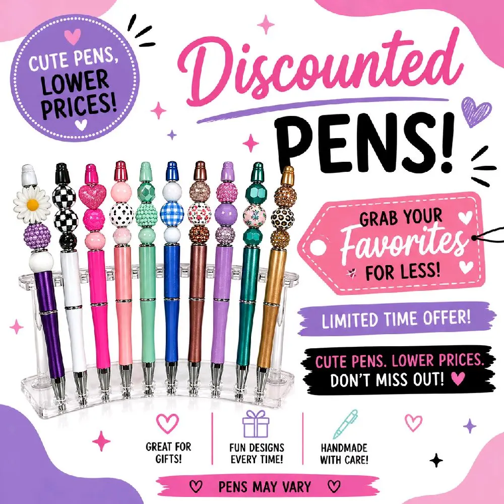 Discount Sale Regular Handmade Beaded Pens - Unique Design for Writing and Note-Taking