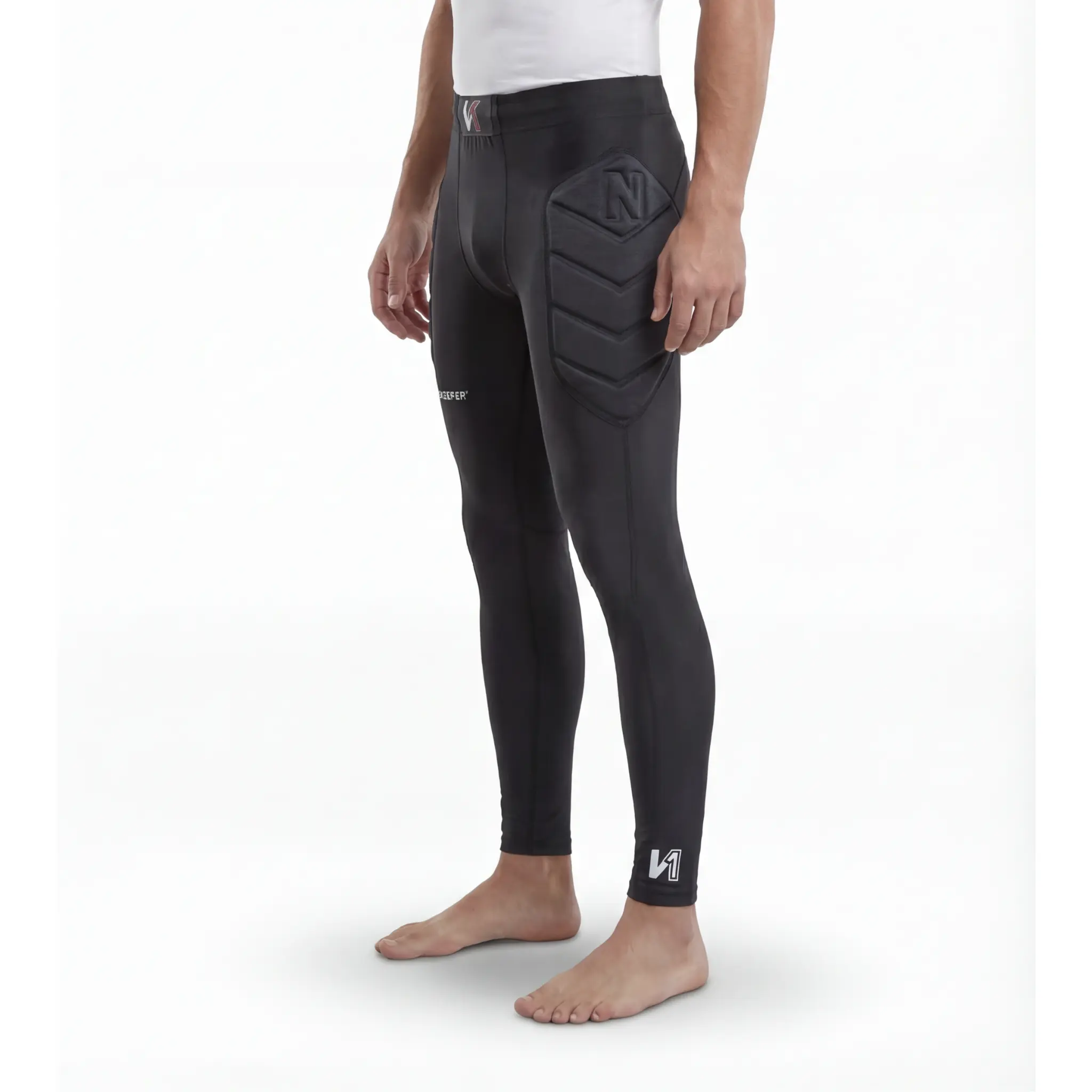 Goalkeeper Padded Compression Leggings with 6mm EVA Hip Pads