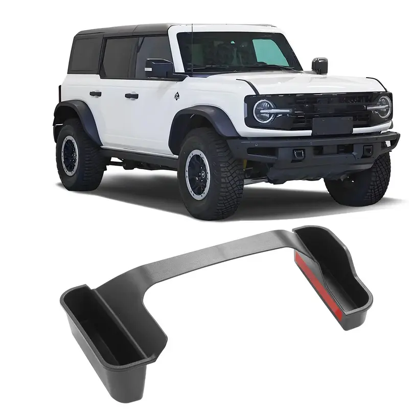 SUNPIE Car Organizers and Storage Box, Ford Bronco 2/4-Door Driver's Side Center Console Side Box, ABS Plastic Durable Auto Accessory, Easy Installation, Convenient Safe Car Interior Stowing Accessory