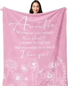Auntie Gifts, Auntie Birthday Gifts, Best Auntie Gifts, Gifts for Auntie, Auntie Gifts from Nephew/niece, Auntie/Aunty/Aunt Gifts for Christmas, Special Auntie Gifts Blanket 150x130CM