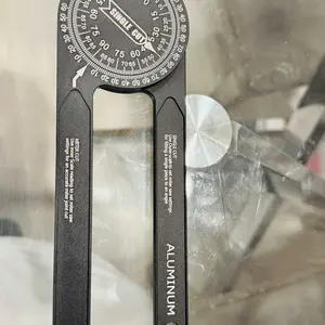 Aluminum Miter Saw Protractor | 7-Inch Rust Proof Angle Finder Featuring Precision Laser Engraved Scales Professional Miter Saw Protractor with Measuring Rulers for Angle Finder Carpentry, Crown Molding Tool & Baseboard building trade men BlackFriday