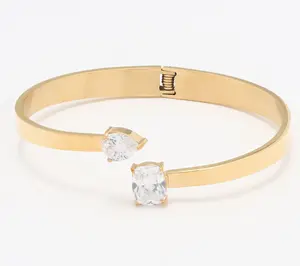 Steel by Diamonique Cuff Bangle Steel by Diamonique Cuff Bangle