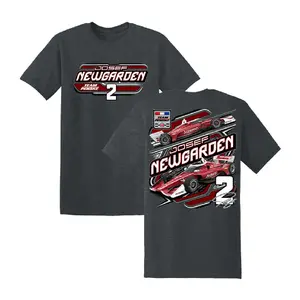Josef Newgarden #2 Racing T-Shirt – Double Sided Team Penske Graphic Tee Featuring IndyCar Champion Design for Motorsports Fans.