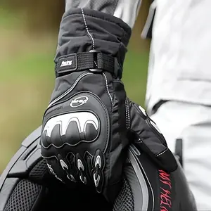 Winter Motorcycle Gloves Windproof Warm for Men Women Universal Riding Gloves Touch Screen Control Outdoor Riding Off-Road Motorbike Gloves Wear-resistant Non-slip Thick Comfortable Long-distance Riding Equipment