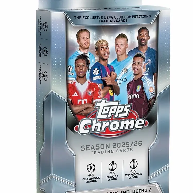 25/26 Topps Chrome UEFA Soccer Hanger Box! (Find 2 Pulsar Parallels per box!)